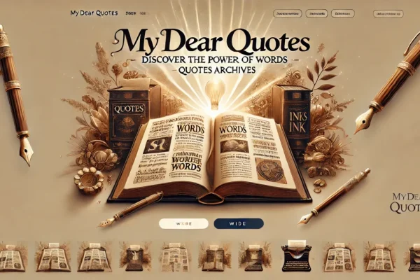 Explore the MyDearQuotes.com Quotes Archives: Discover Timeless Wisdom Today!