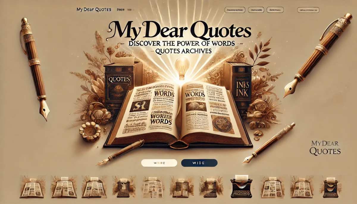 Explore the MyDearQuotes.com Quotes Archives: Discover Timeless Wisdom Today!